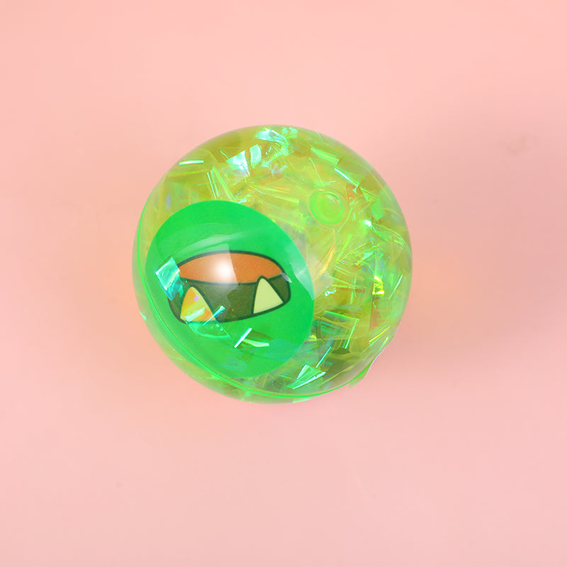 JUGUETE - PELOTA VERDE- 6CM