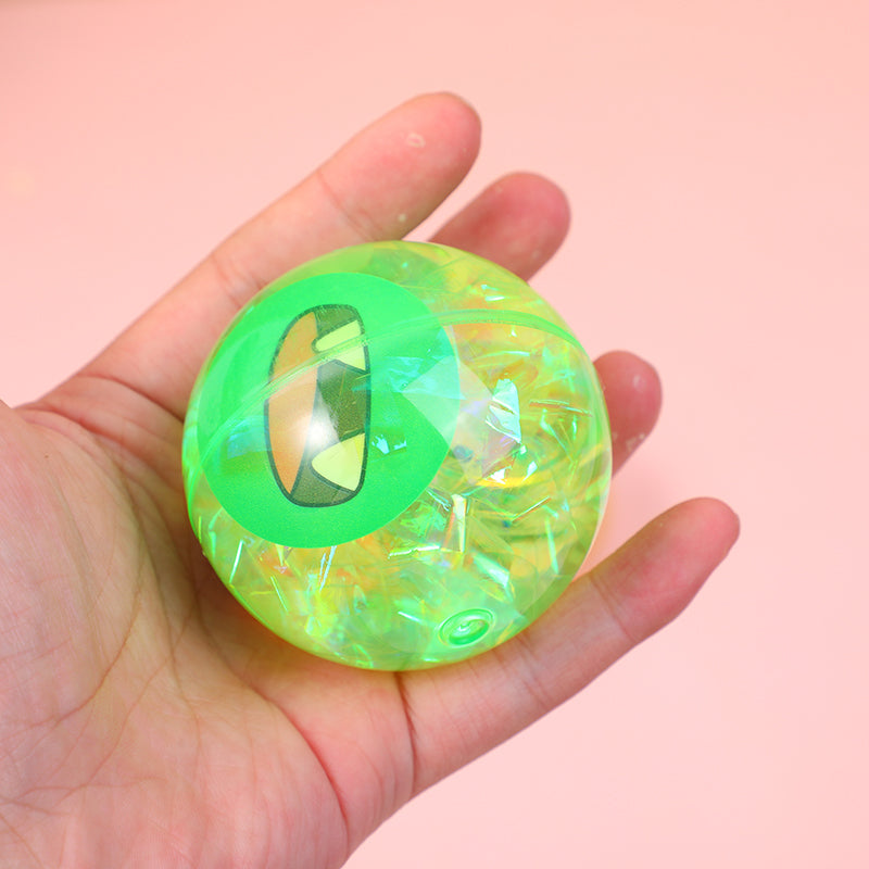 JUGUETE - PELOTA VERDE- 6CM