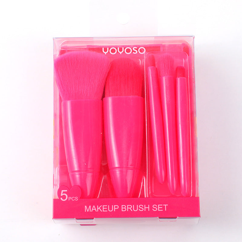 SET DE BROCHAS ROSADAS - 5 UND