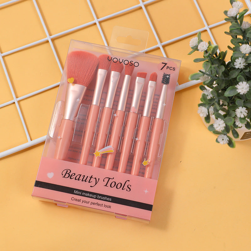 SET DE BROCHAS ROSADAS - 7 UND