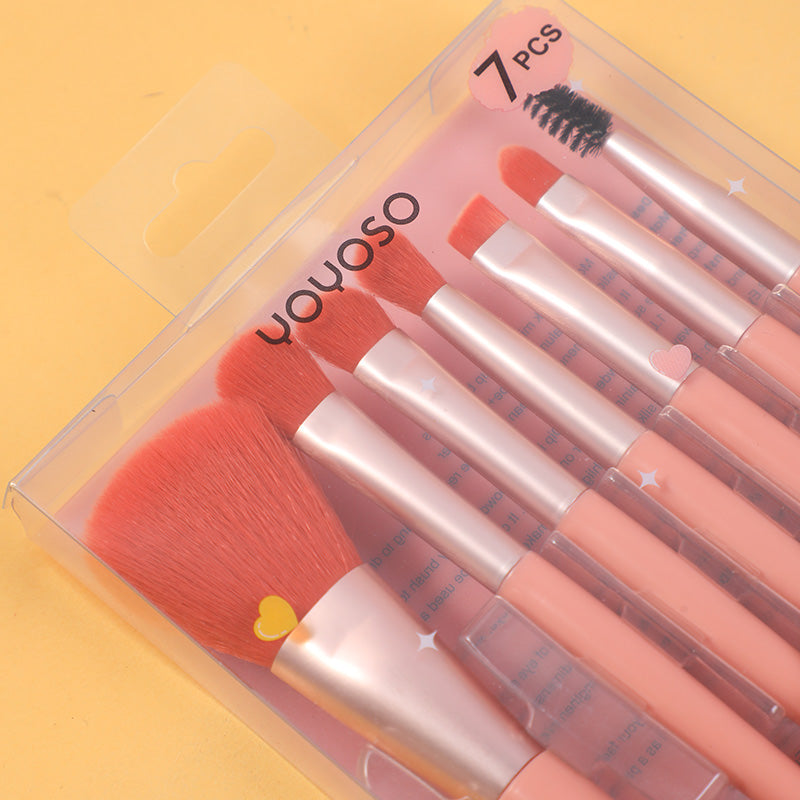 SET DE BROCHAS ROSADAS - 7 UND