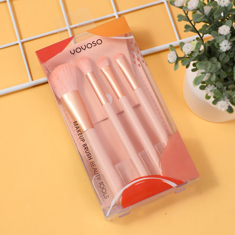 SET DE BROCHAS ROSADAS - 4 UND