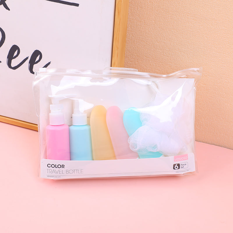 SET DE FRASCOS PARA VIAJES - 6 UND