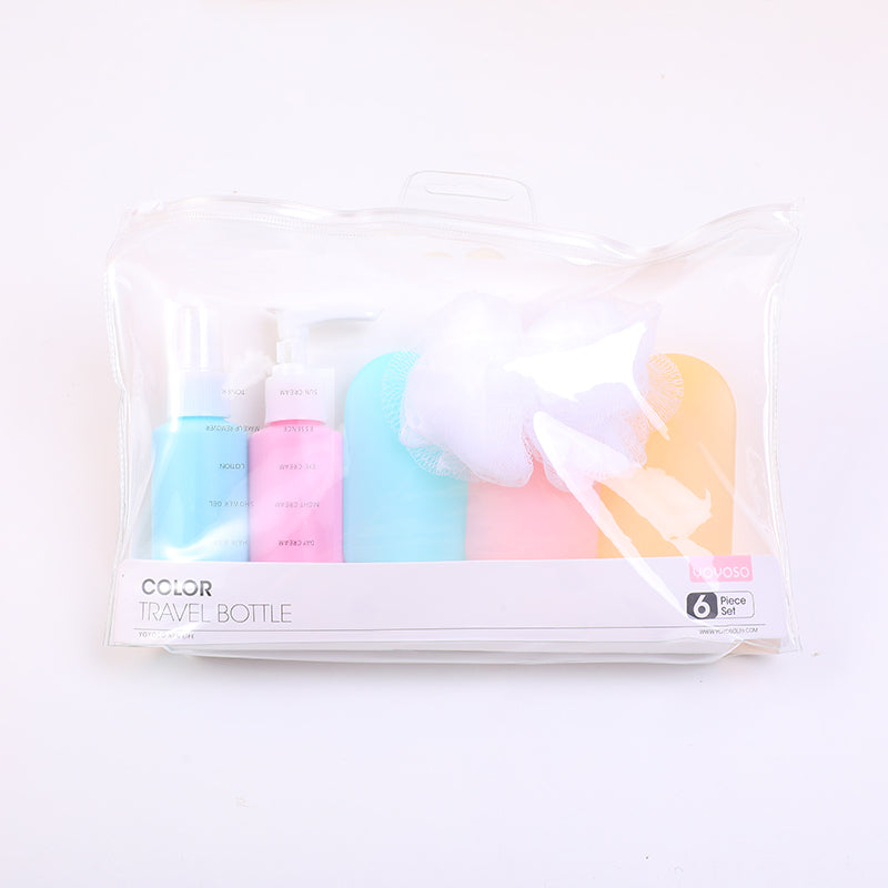 SET DE FRASCOS PARA VIAJES - 6 UND