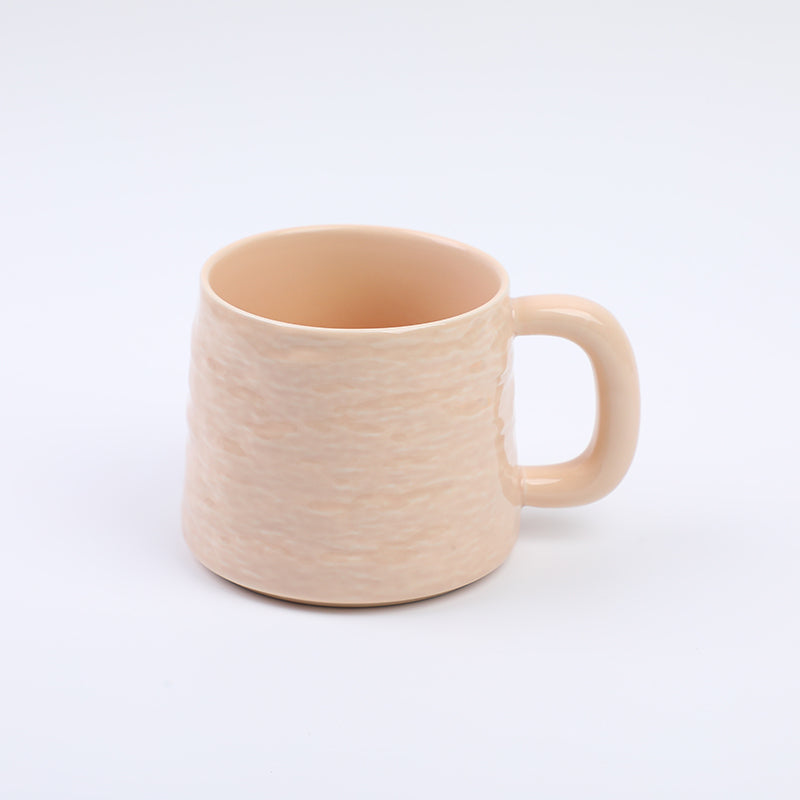TAZA DE CERAMICA CON TEXTURA - 430ML