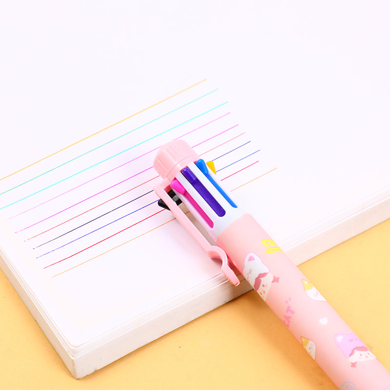 BOLIGRAFO 8 COLORES - GATO