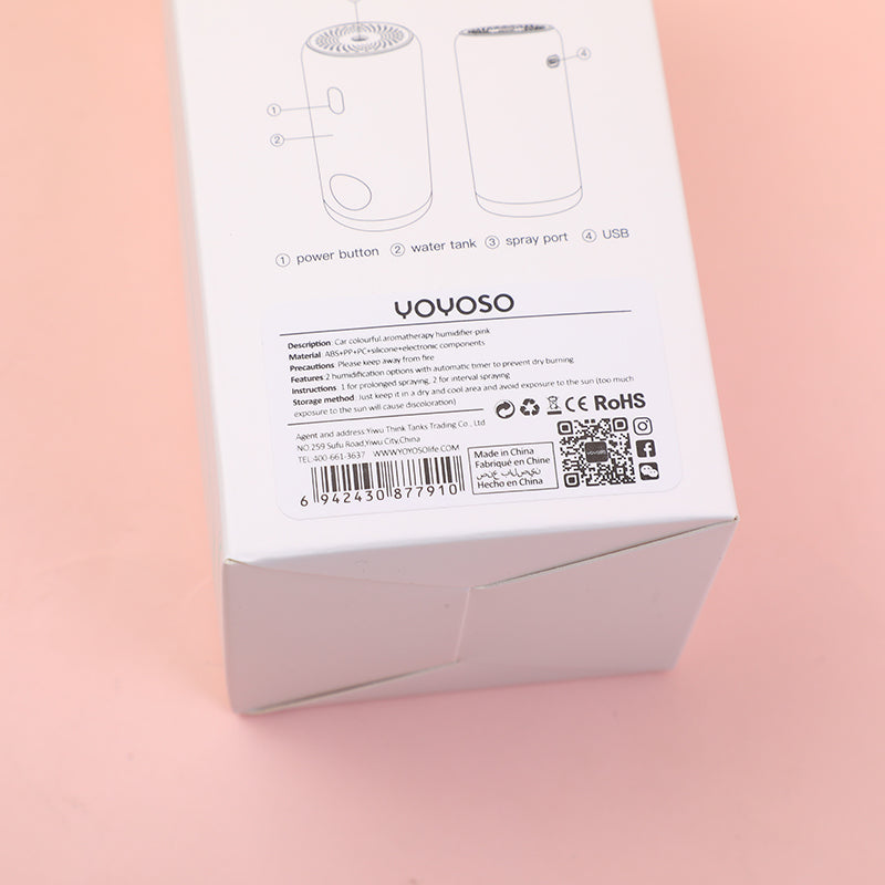 Humidificador Para El Carro Rosado