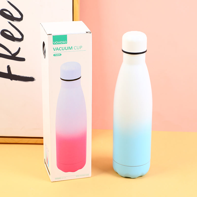 TERMO INSULADO DE GRAN CAPACIDAD OVALADO 750ML - AZUL