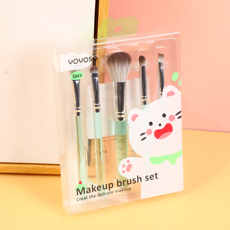SET DE BROCHAS 5 UNIDADES - VERDE