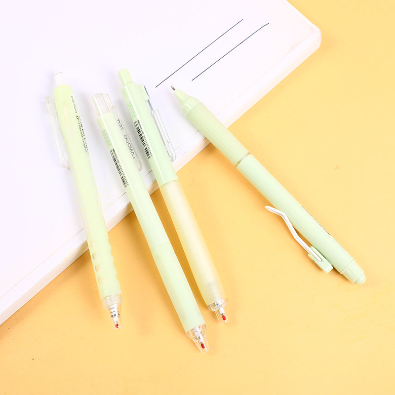 SET DE 4 BOLIGRAFOS TINTA NEGRA - UVA VERDE