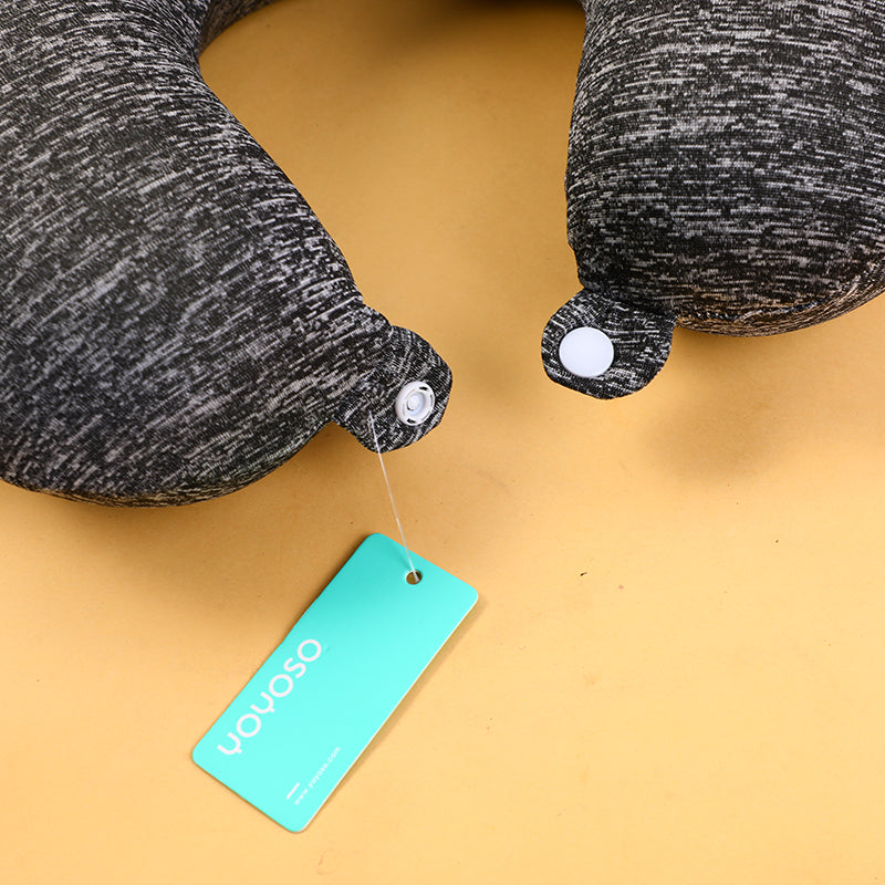 ALMOHADA EN U - GRIS OSCURO