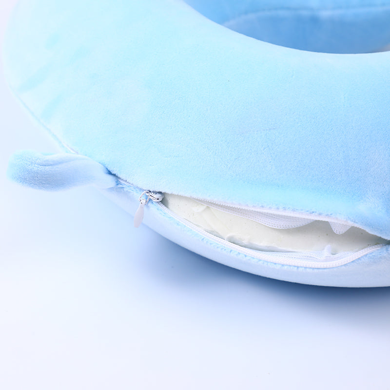 ALMOHADA EN U - AZUL