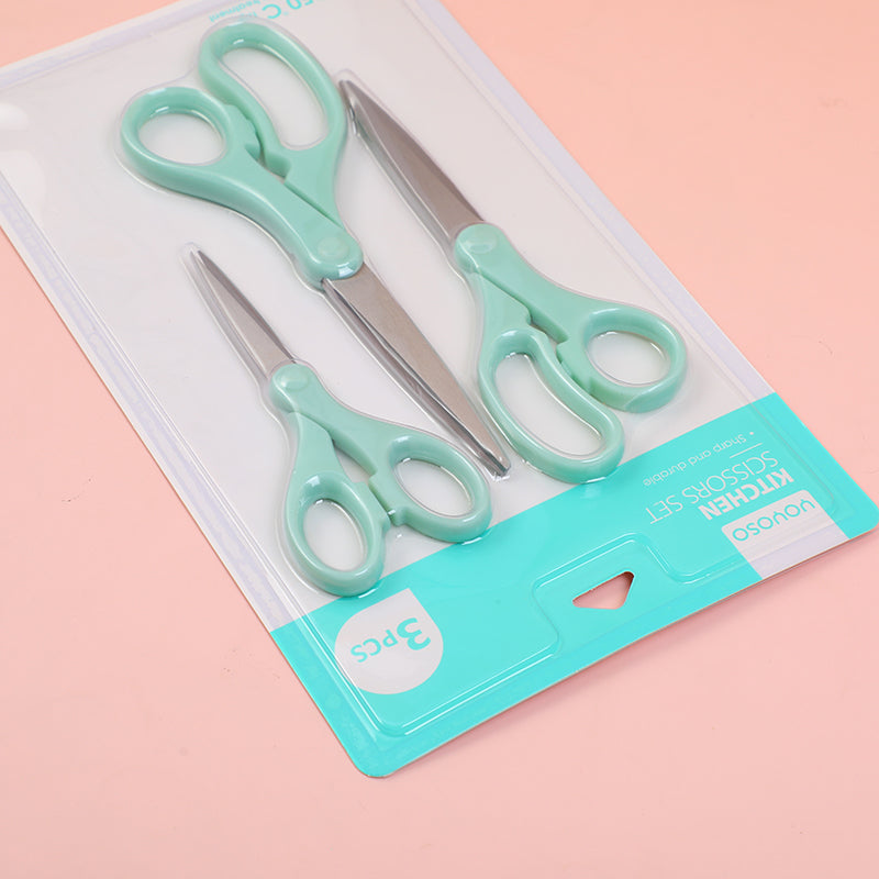 SET DE TIJERAS - 3 UND - AZUL