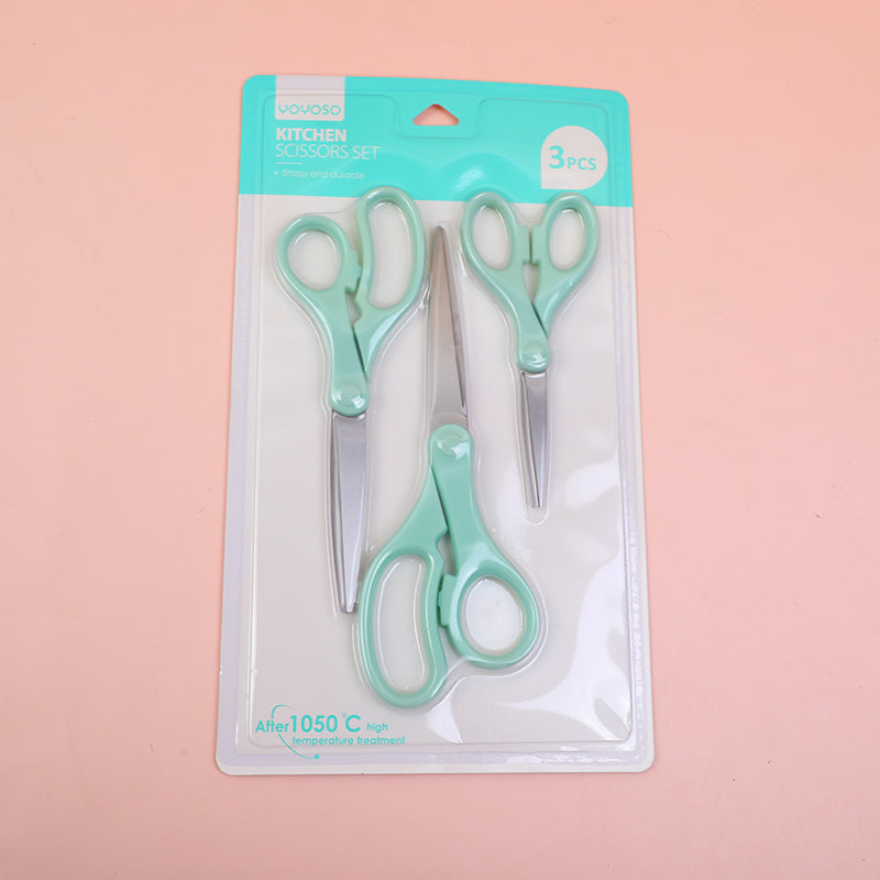 SET DE TIJERAS - 3 UND - AZUL