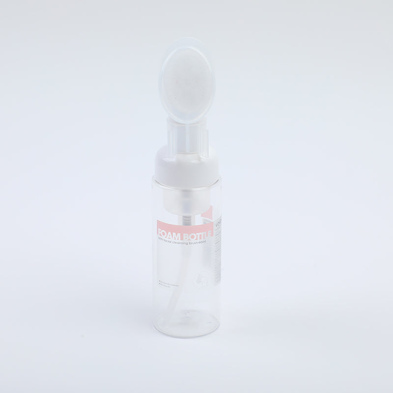 FRASCO DE VIAJE PARA ESPUMA CON CEPILLO DE LIMPIEZA - 60ML