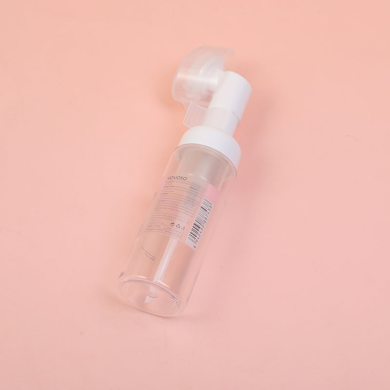 FRASCO DE VIAJE PARA ESPUMA CON CEPILLO DE LIMPIEZA - 60ML