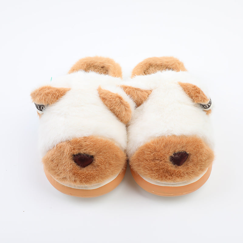 PANTUFLAS PARA NIÑOS - MARRON - TALLA 30-31