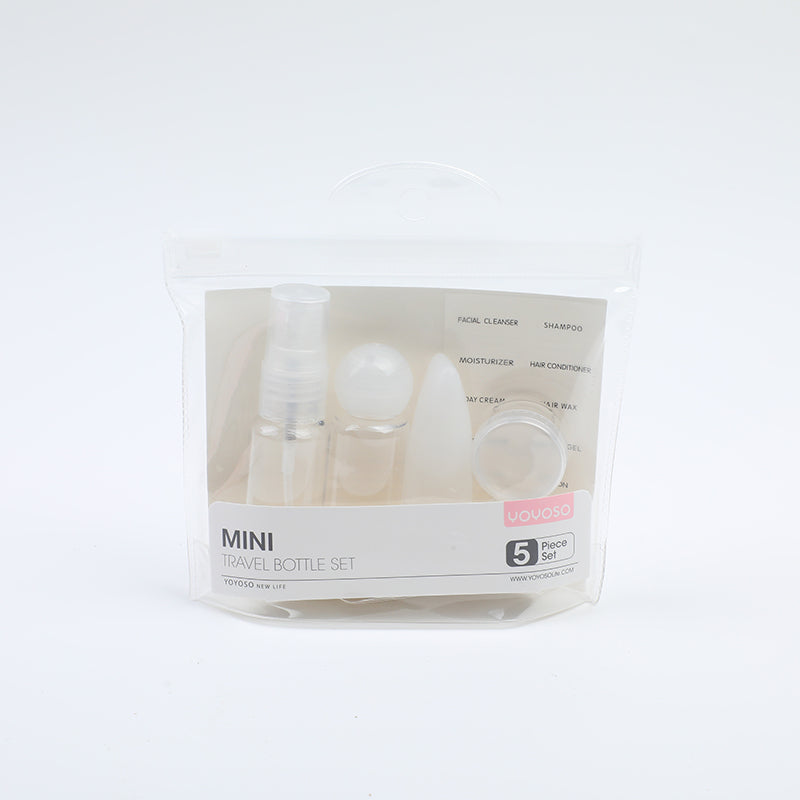 SET DE MINI FRASCOS DE VIAJE - 5UND