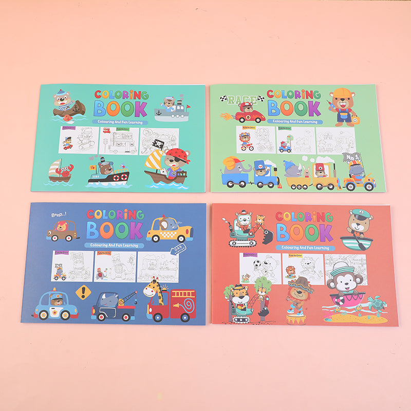 CUADERNO PARA COLOREAR DE ANIMALES A3 - 16 HOJAS