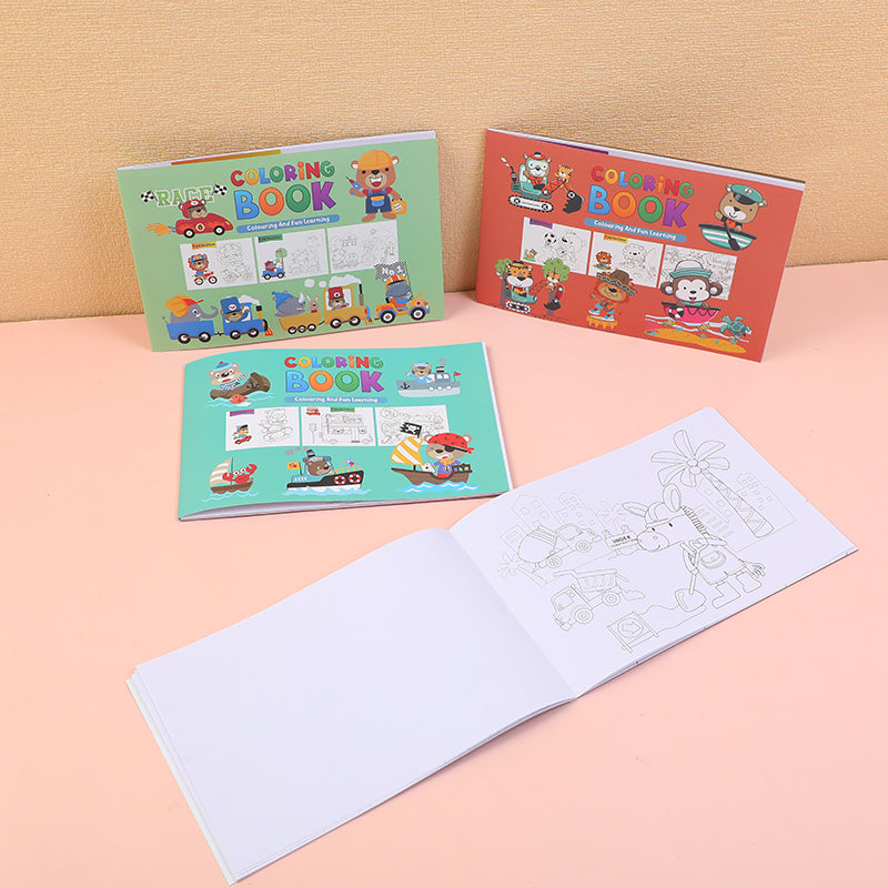 CUADERNO PARA COLOREAR DE ANIMALES A3 - 16 HOJAS