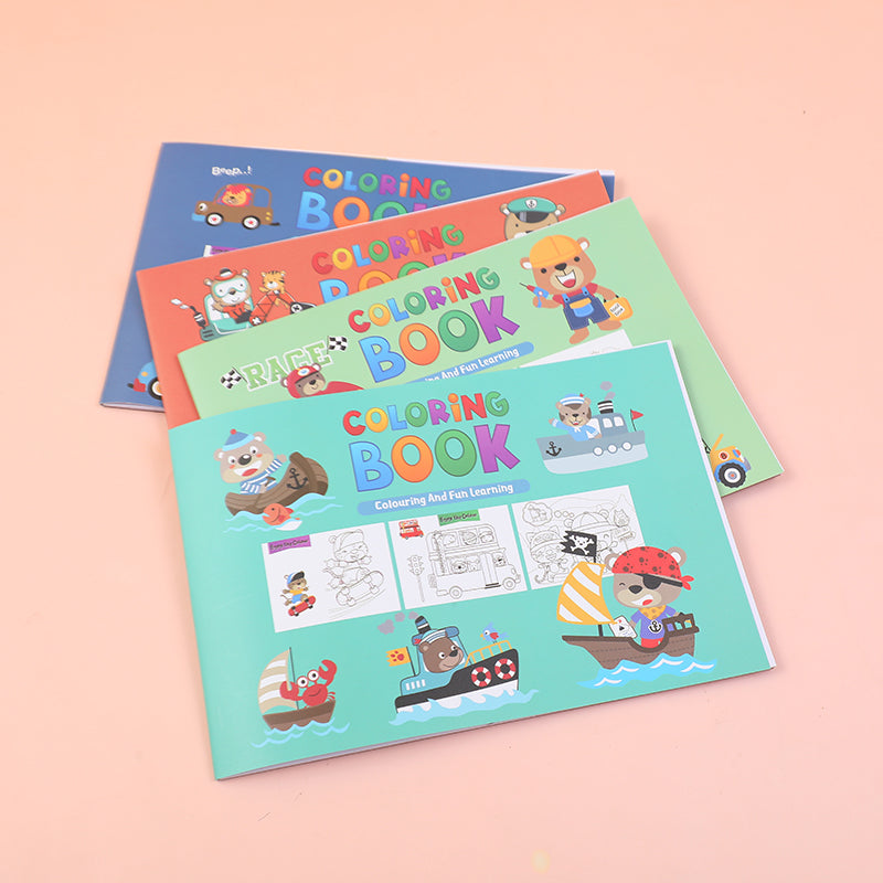 CUADERNO PARA COLOREAR DE ANIMALES A4 - 16 HOJAS