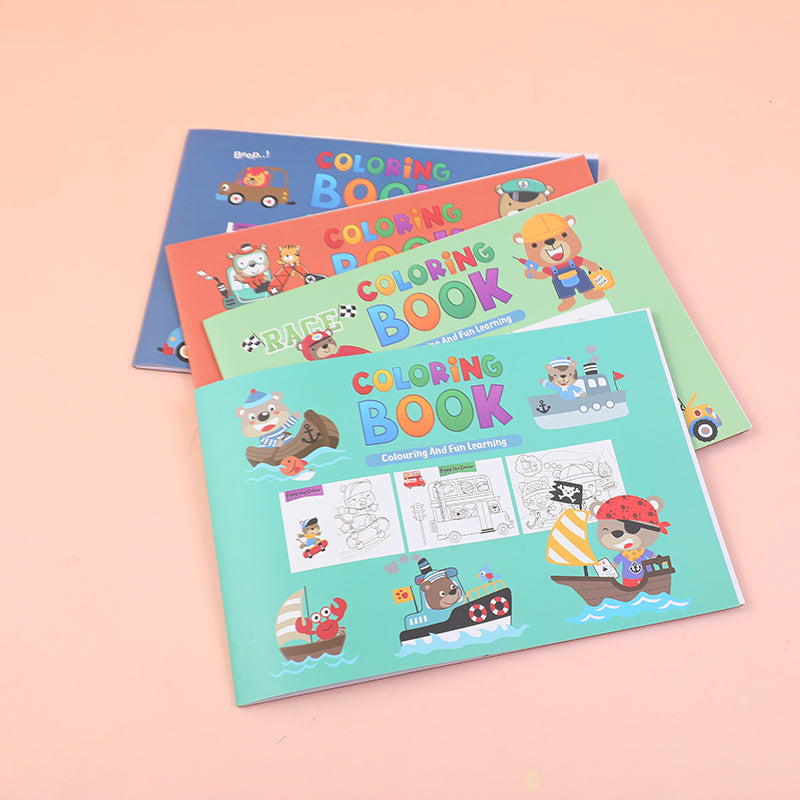 CUADERNO PARA COLOREAR DE ANIMALES A3 - 16 HOJAS