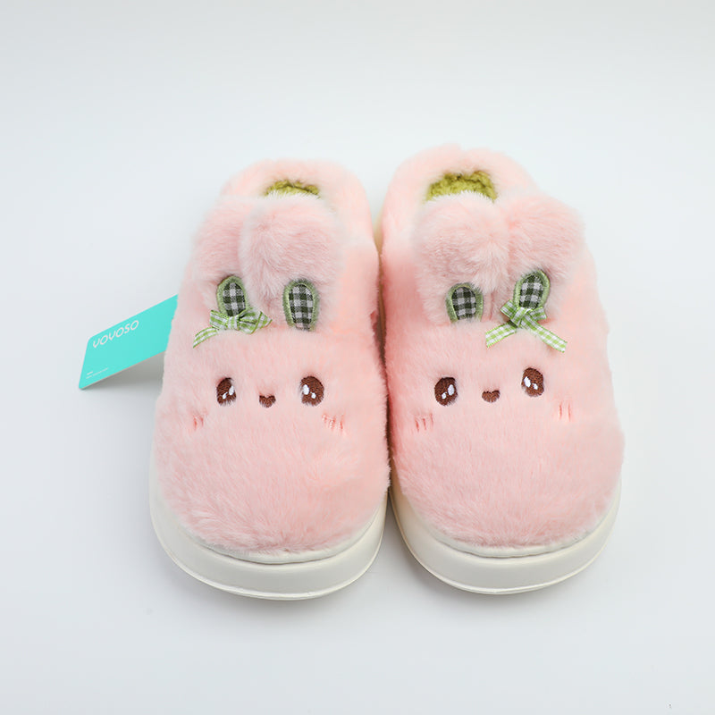 PANTUFLAS DE MUJER DE CONEJO ROSADAS - TALLA 40-41