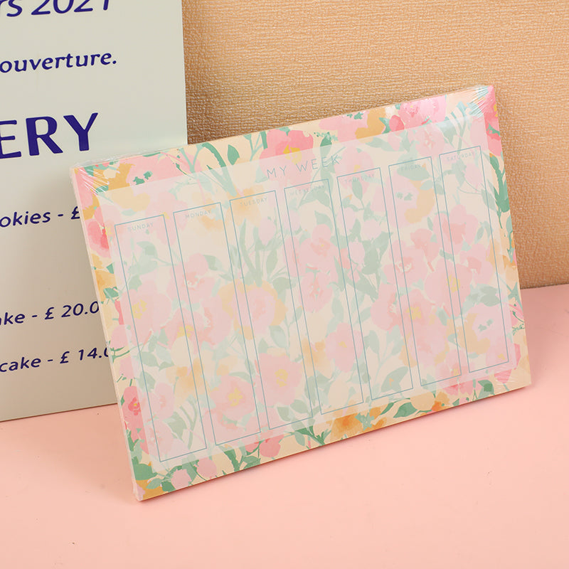 PLANEADOR MENSUAL - FLORES A3 - 80 HOJAS