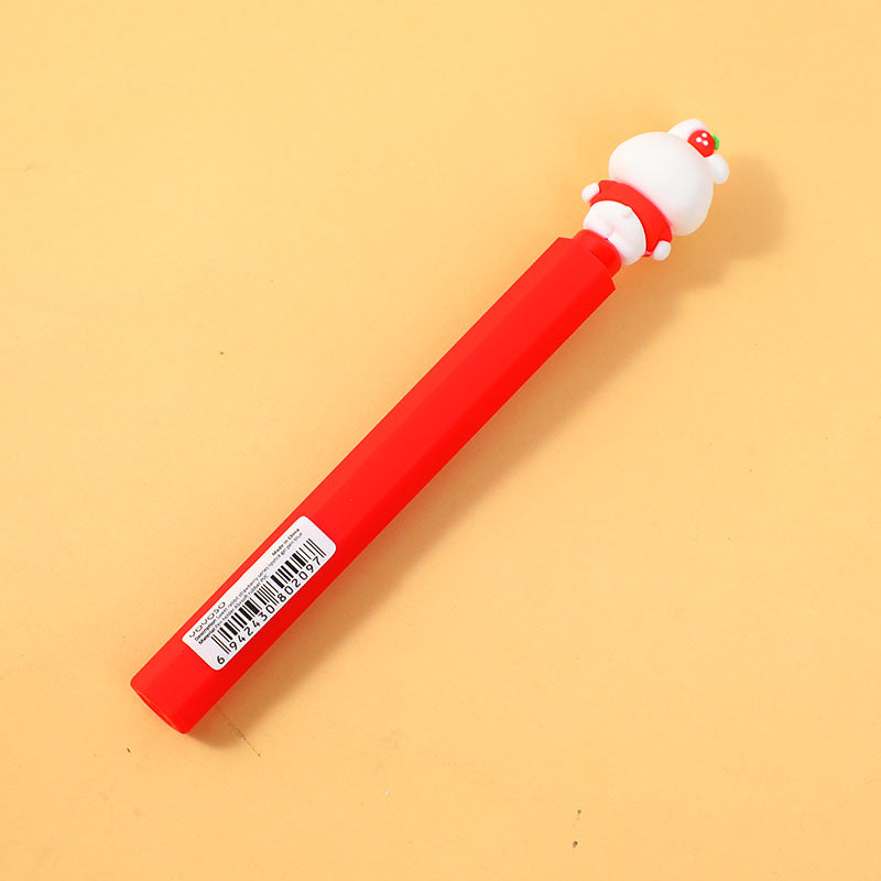 BOLIGRAFO DE CONEJO CON FRESA - AZUL