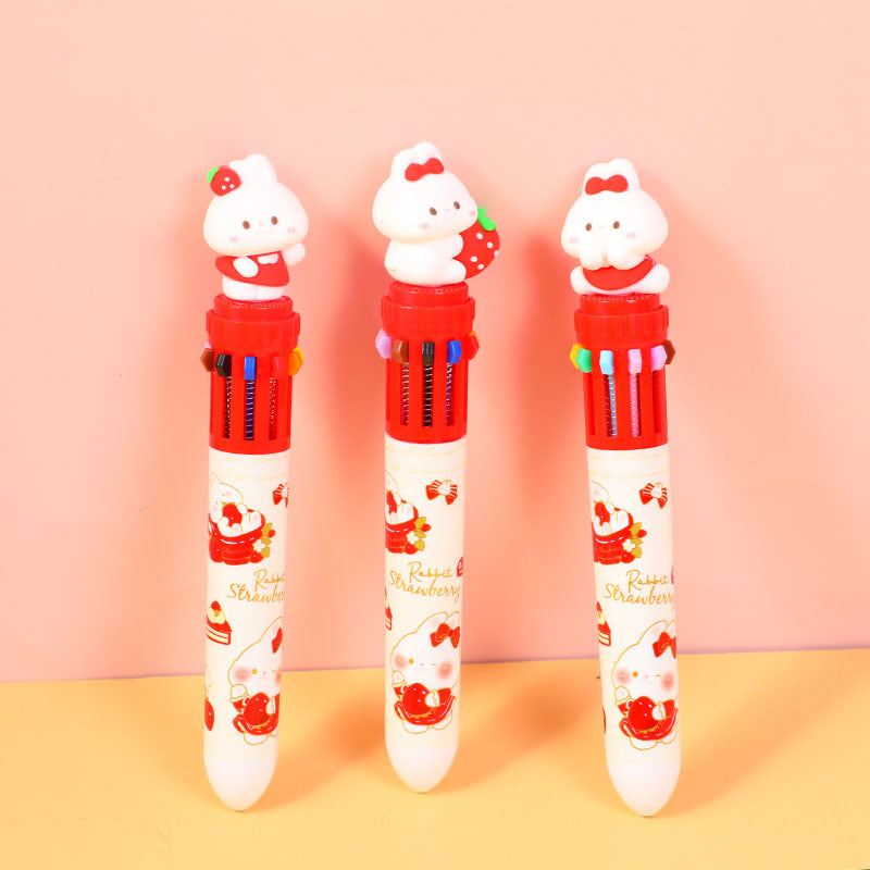 BOLIGRAFO 10 COLORES - CONEJO