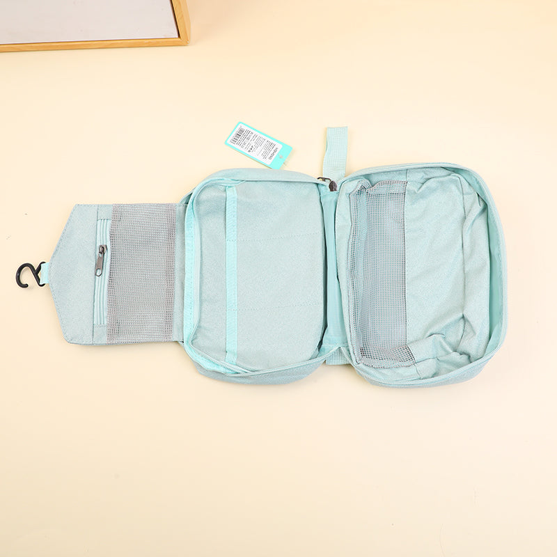 Neceser Organizador de Viaje con Bolsillo Frontal Color Verde Agua Yoyoso