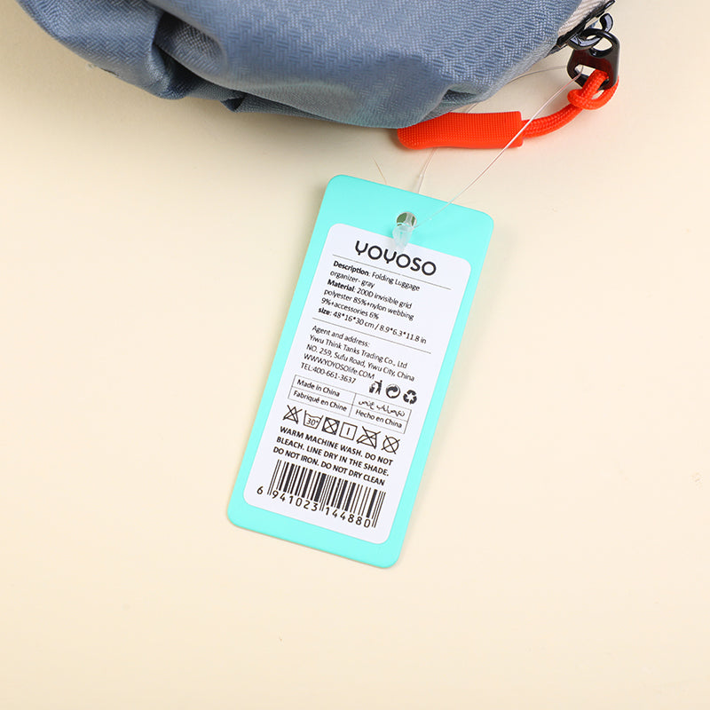 ORGANIZADOR DE EQUIPAJE PLEGABLE - AZUL MARINO