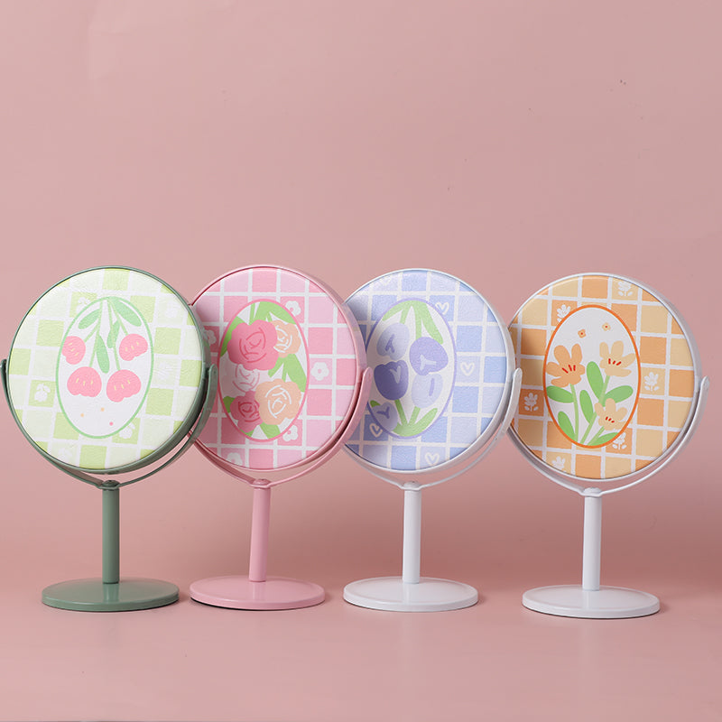 ESPEJO MINI REDONDO - FLORES