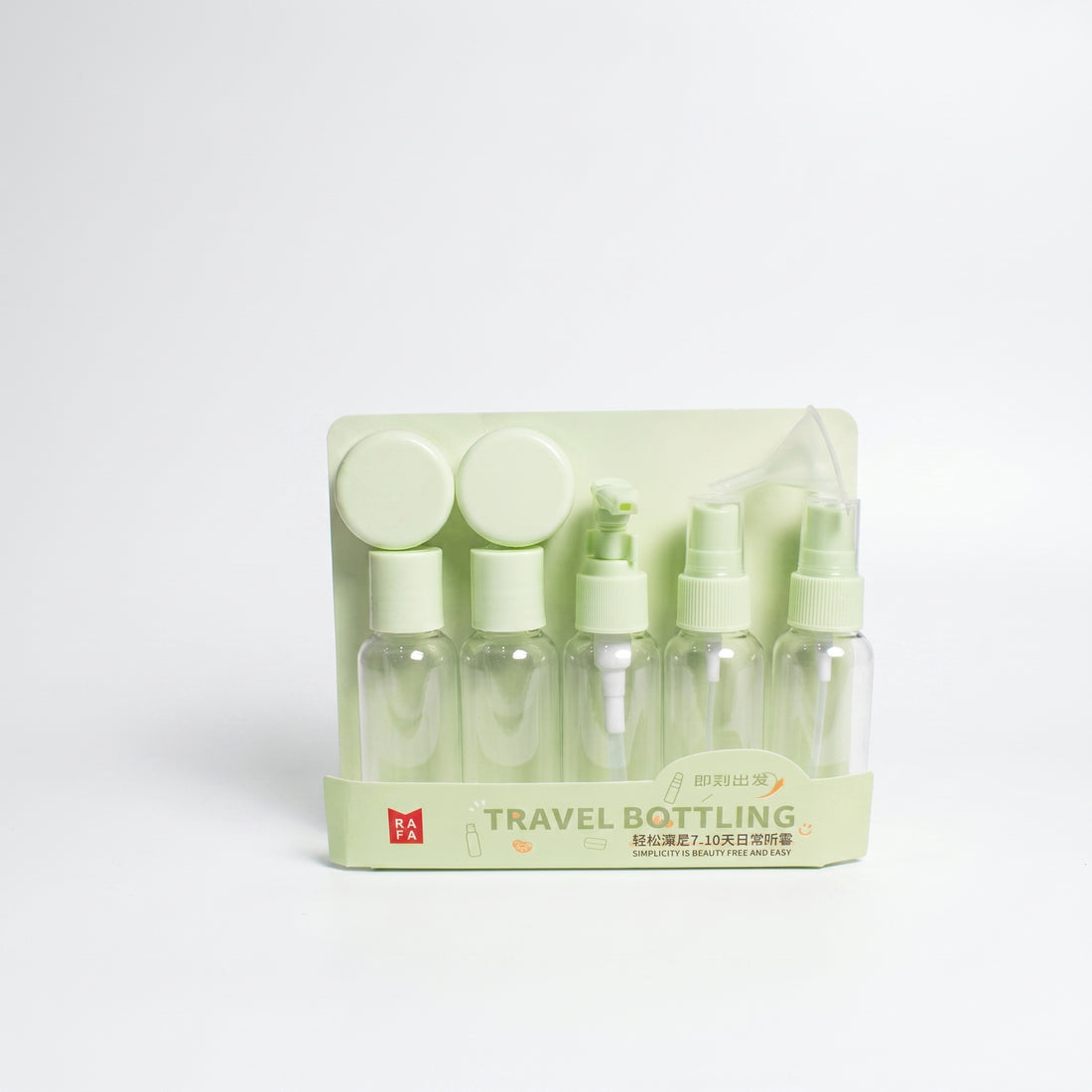 Kit De Botellas De 8 Piezas De Viaje Coleccion Verde Yoyoso
