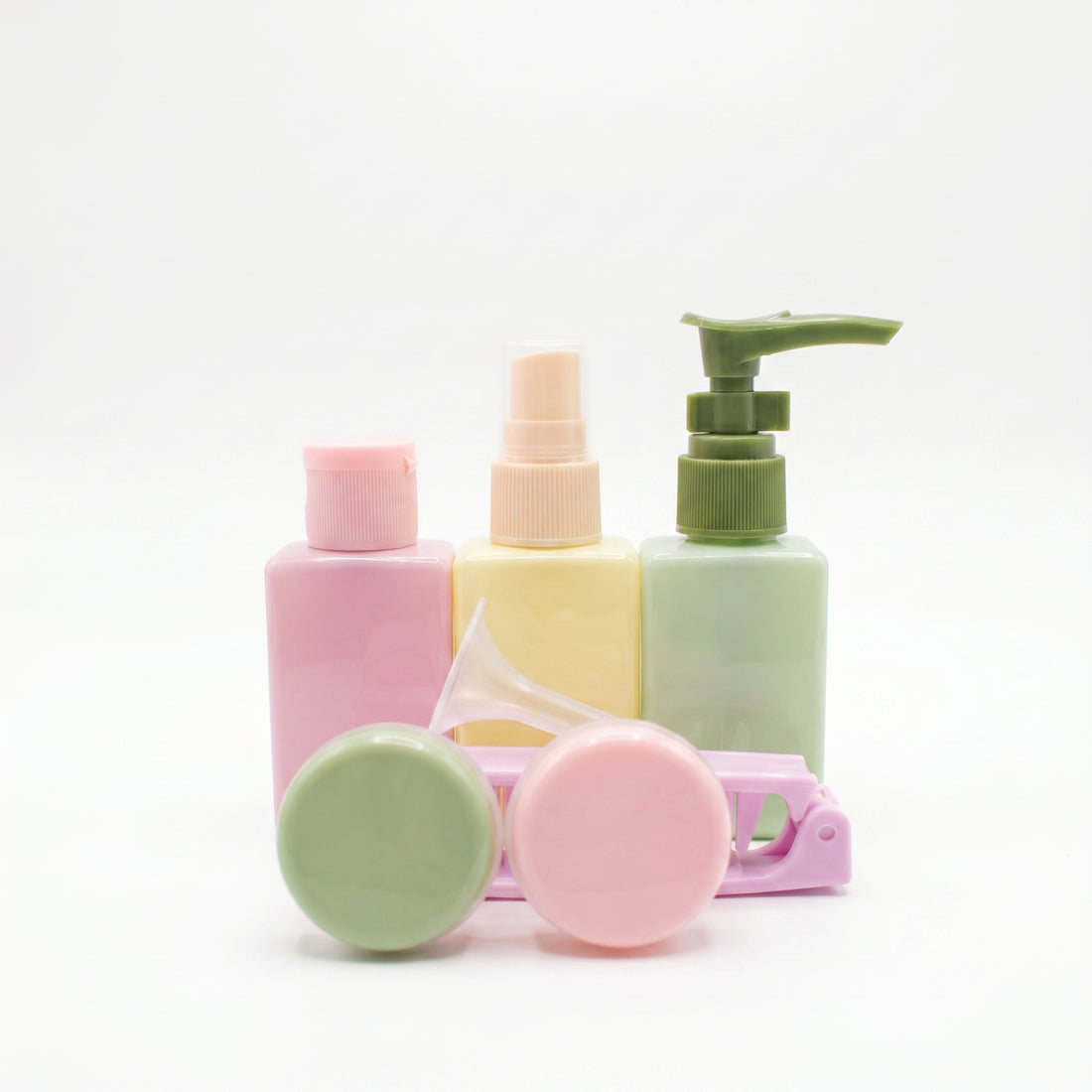 Kit De Botellas De 6 Piezas De Viaje Colores Pasteles Yoyoso