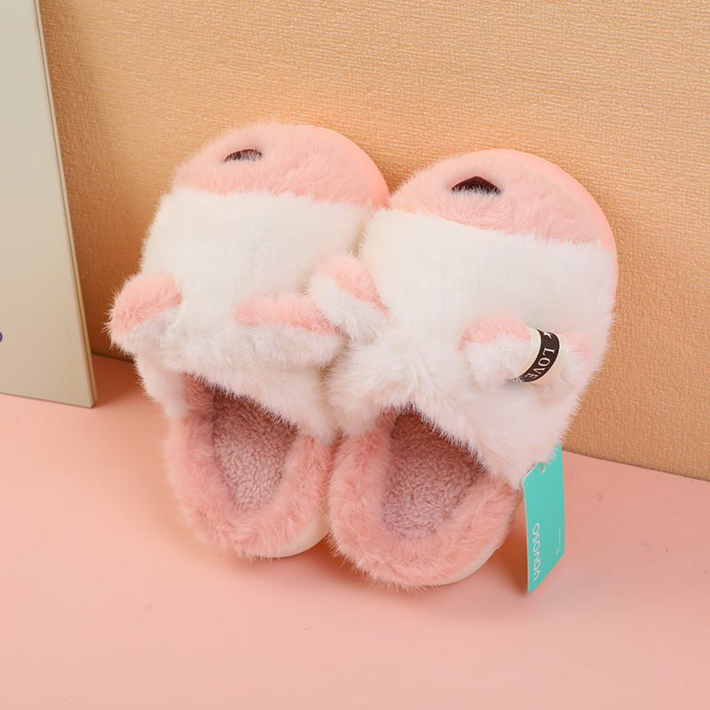 PANTUFLAS PARA NIÑOS - ROSADA - TALLA 32-33