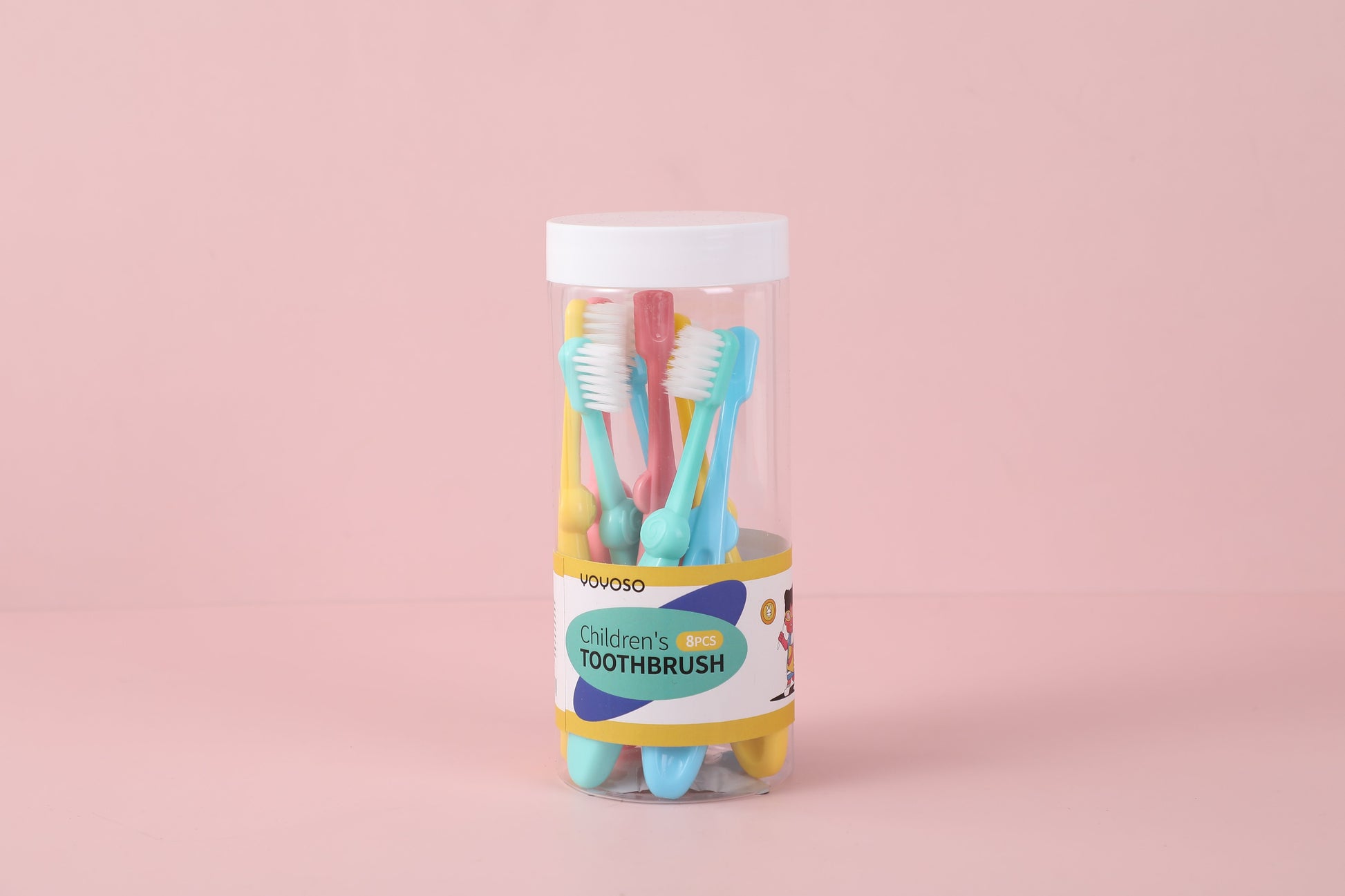 SET DE CEPILLO DE DIENTES PARA NIÑOS - 8 UNIDADES