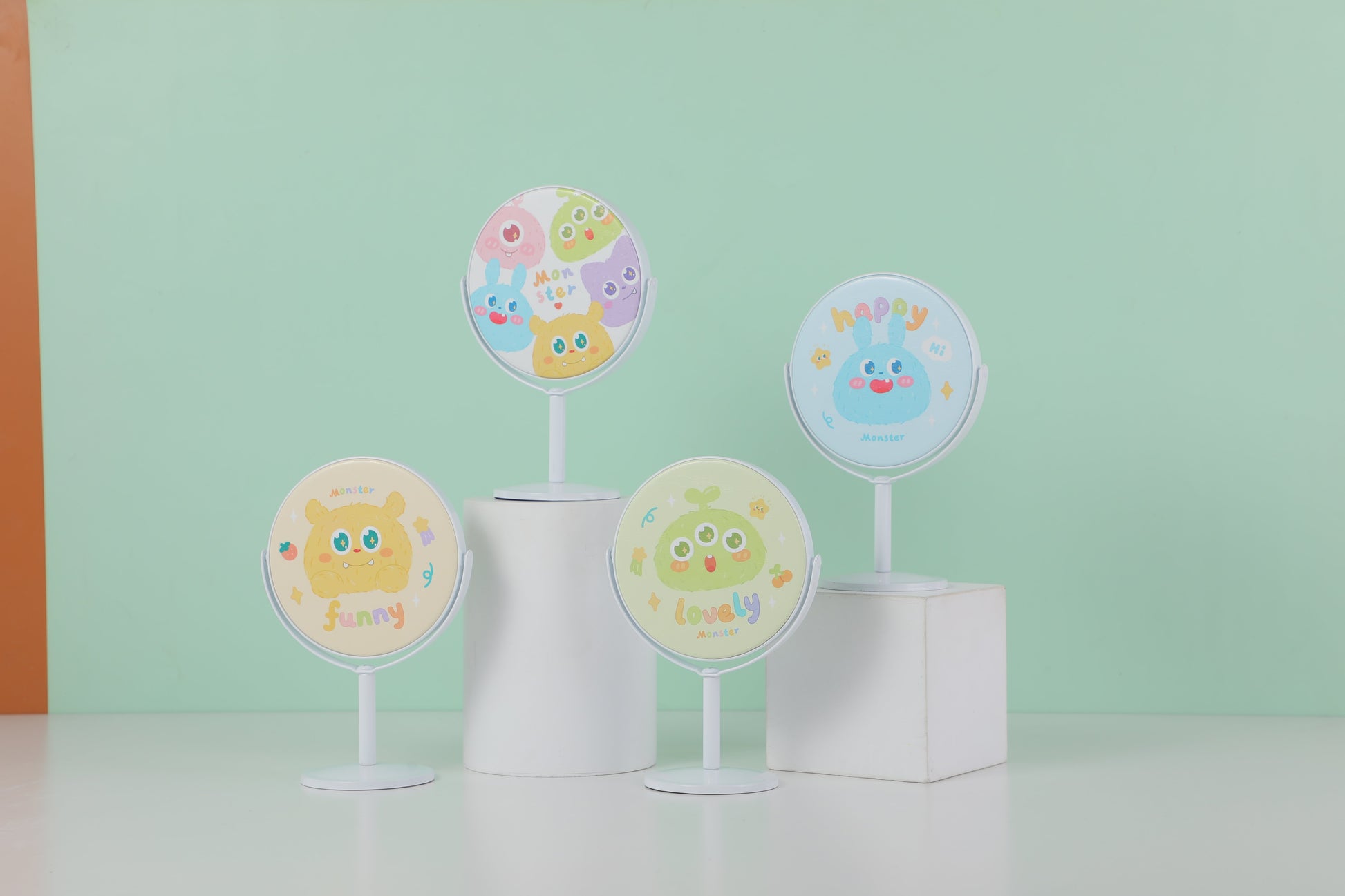 Espejo Redondo De Tocador Monstro