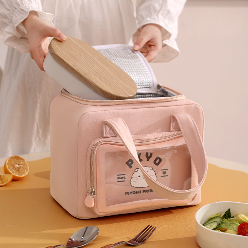 LONCHERA CUADRADA - ROSADA