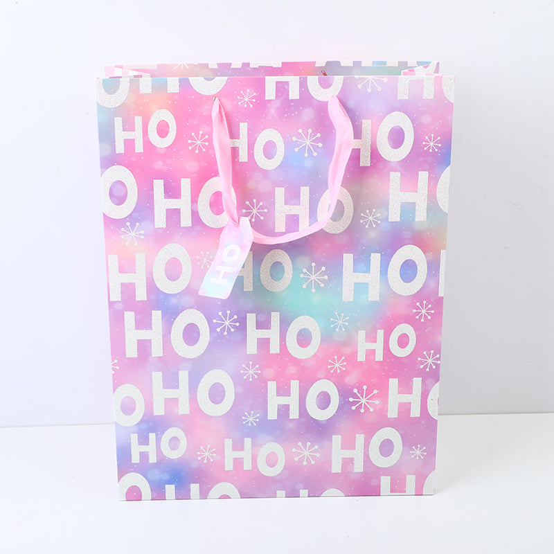 BOLSA DE REGALO NAVIDEÑA - MORADA - PEQUEÑA