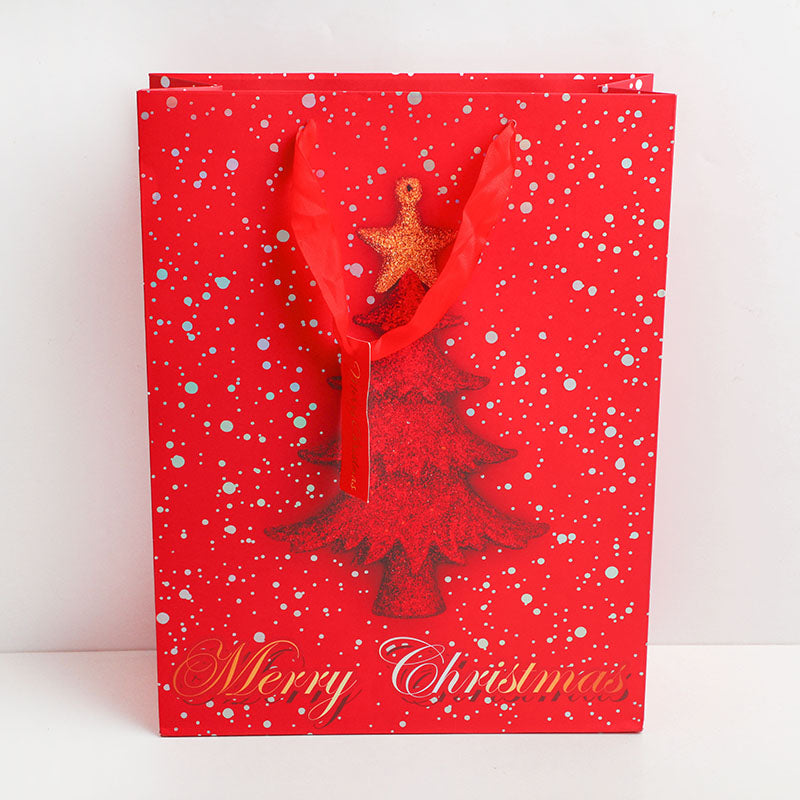 BOLSA DE REGALO NAVIDEÑA ROJA - GRANDE