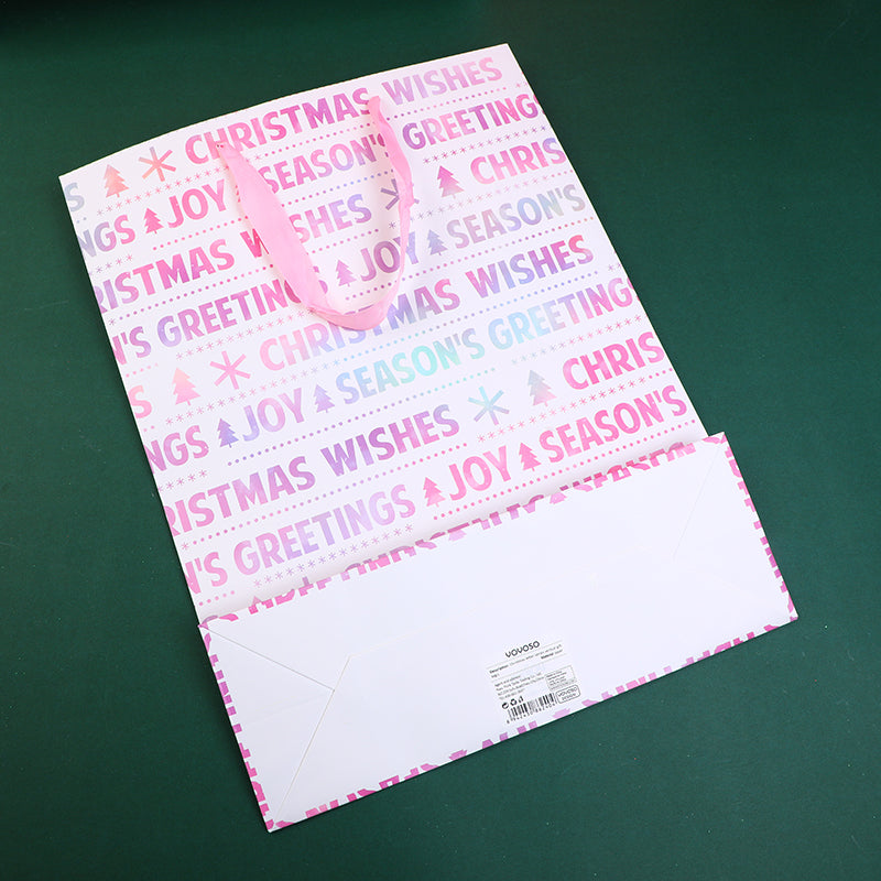 BOLSA DE REGALO NAVIDEÑA - MORADA - PEQUEÑA