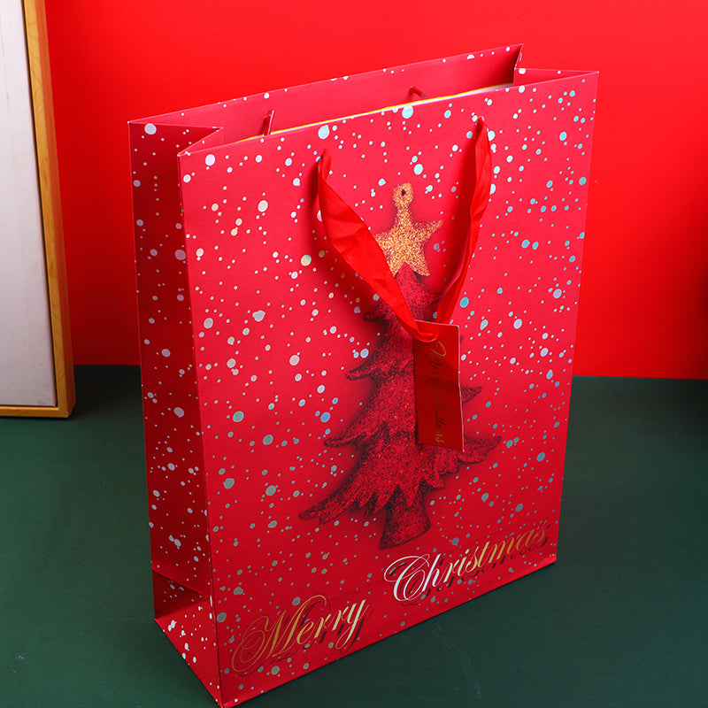 BOLSA DE REGALO NAVIDEÑA ROJA - GRANDE