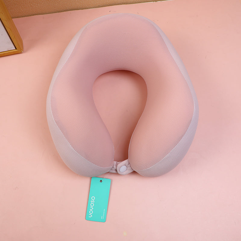 ALMOHADA EN U - ROSADA