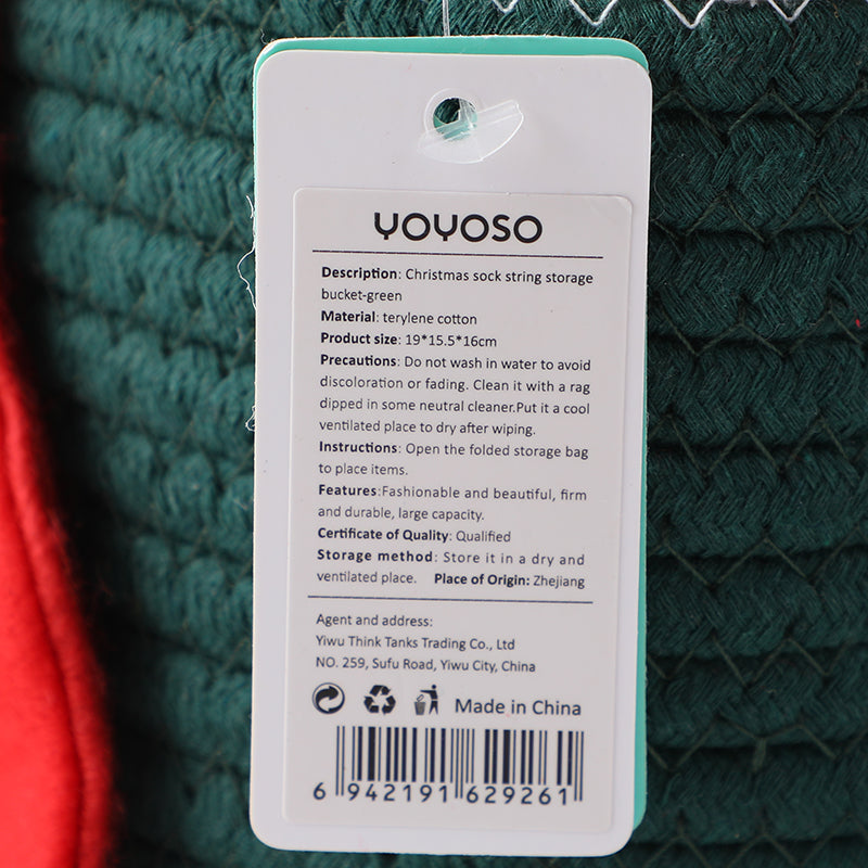 CANASTA ORGANIZADORA - BOTA NAVIDEÑA