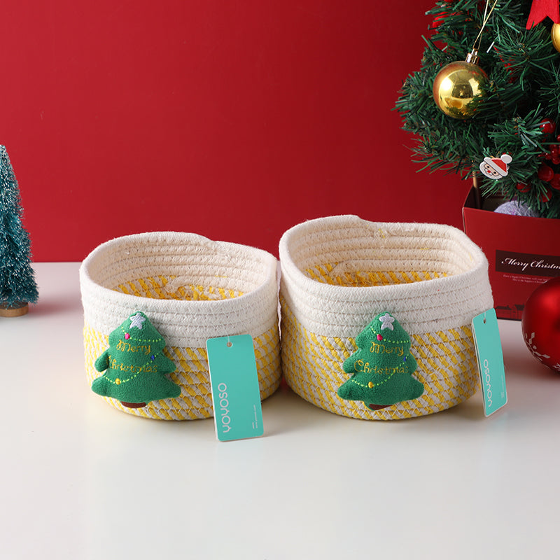 CANASTA ORGANIZADORA PEQUEÑA - NAVIDEÑA