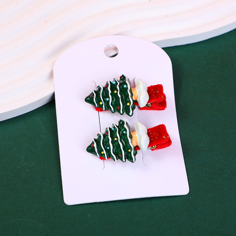 ACCESORIOS PARA EL CABELLO NAVIDEÑOS DE ARBOL - DISEÑO 5