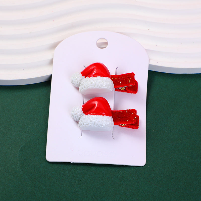 ACCESORIOS PARA EL CABELLO NAVIDEÑOS DE GORRO - DISEÑO 7