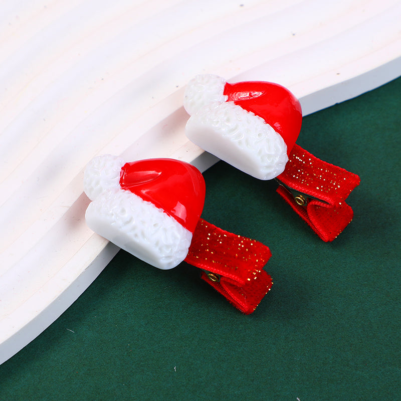 ACCESORIOS PARA EL CABELLO NAVIDEÑOS DE GORRO - DISEÑO 7