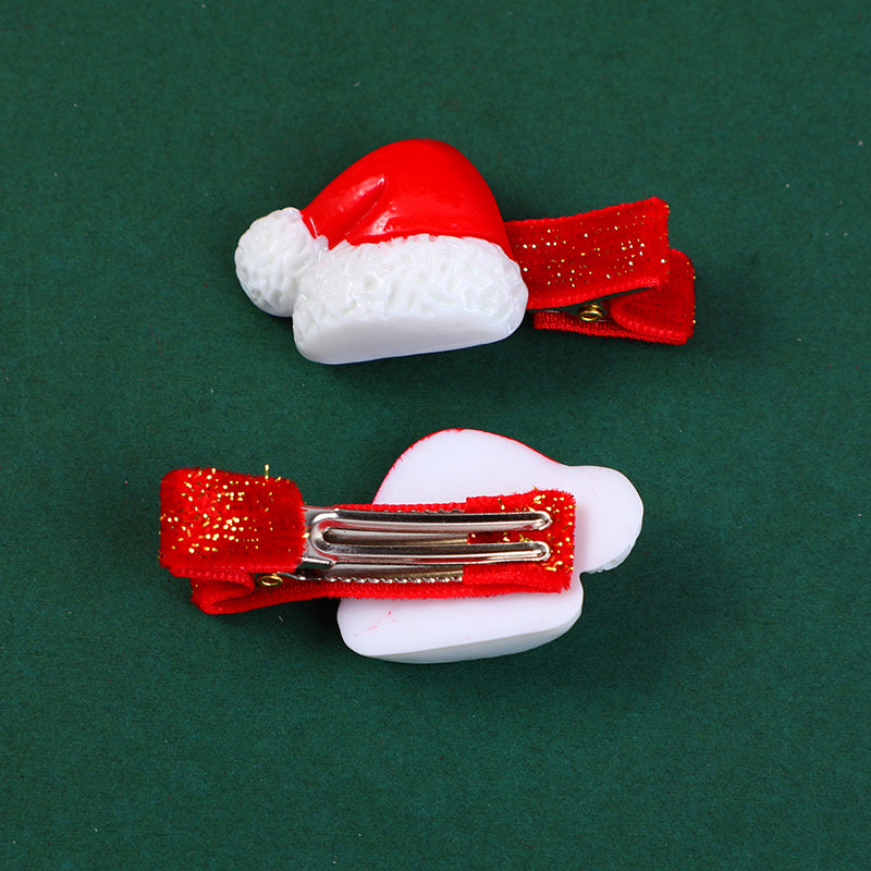 ACCESORIOS PARA EL CABELLO NAVIDEÑOS DE GORRO - DISEÑO 7
